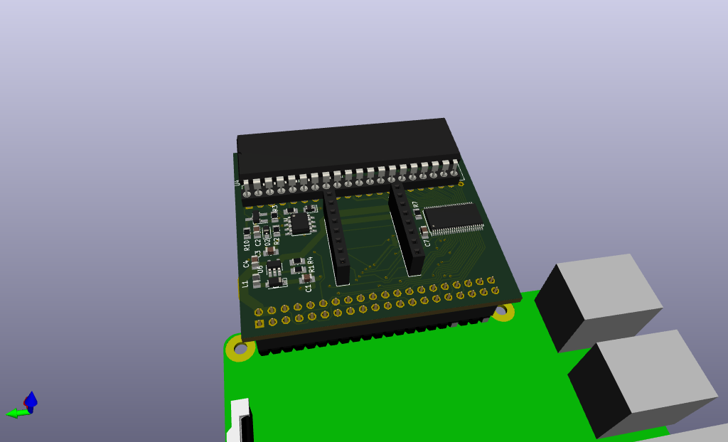 3D rendering of the current design, EPROM displayed without quartz window